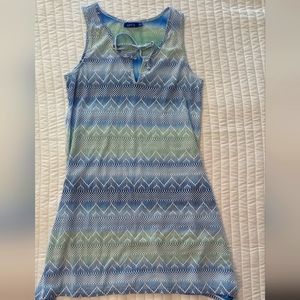 Blue & Green ombre Y2K coverup dress Size:Small